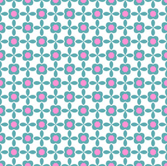 geometric flower floral seamless pattern background