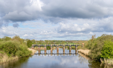 River Weaver Near Northwich Cheshire UK 