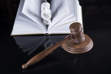  Mallet, Law, legal code of justice concept