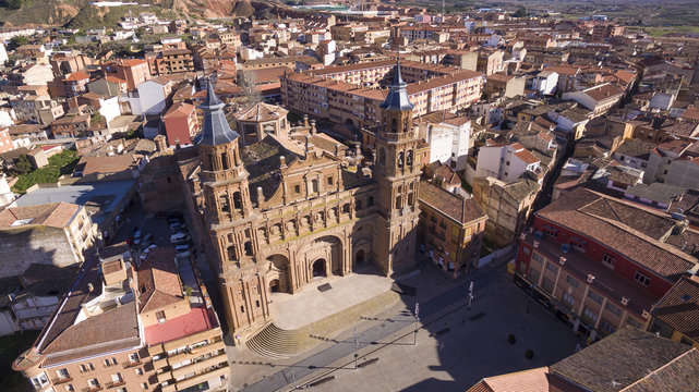 Alfaro village and its cathedral in La Rioja province, Spain