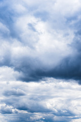 Obraz premium Sky with storm clouds before rain, dramatic natural background