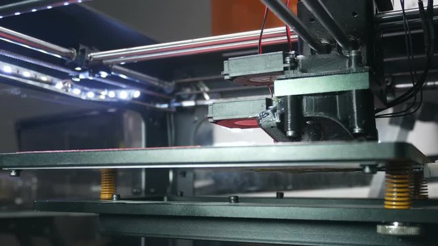 Modern Technology 3D printing plastic.