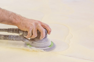 Eccentric grinding machine, the master makes wooden polishing boards, woodworking