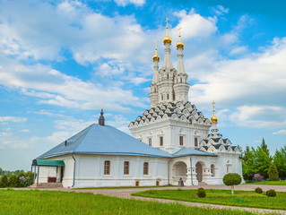 Fototapeta na wymiar Church of the 17th century Odigitriya in Vyazma is included in the UNESCO World Heritage List