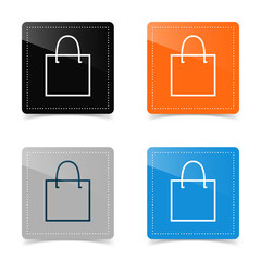 Web icons of shopping bag