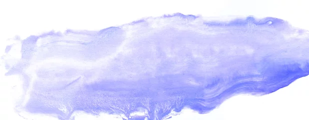 Crédence de cuisine en verre imprimé Cristaux Fond de peinture aquarelle bleu.