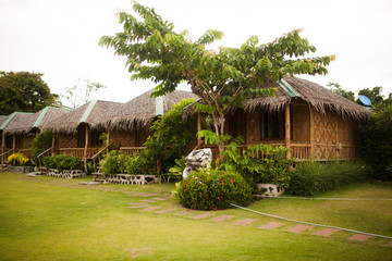 Fototapeta na wymiar Casa rural en tailandia
