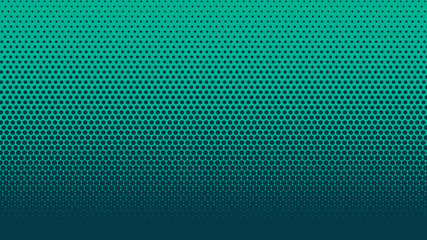 Halftone gradient dots background vector illustration. Blue green dark dotted, blue light halftone texture. Pop Art blue halftone, comics pattern. Background of Art. AI10