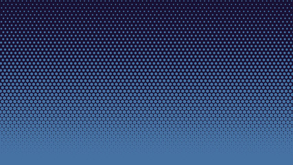 Halftone gradient dots background vector illustration. Blue dotted, blue dark halftone texture. Pop Art blue halftone, comics pattern. Background of Art. AI10