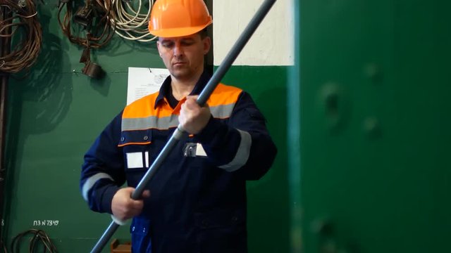 Electrik checks the serviceability of equipment at the substation.