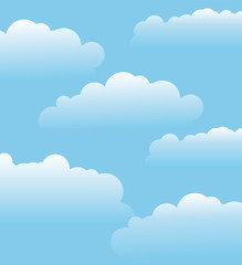 Vector Clouds Background
