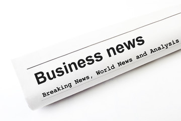 Obraz premium newspaper with Economy news headline