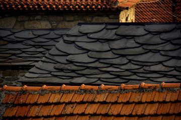 Obraz na płótnie Canvas Shale roofs