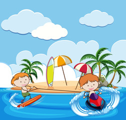 Summer Holiday with Water Activities