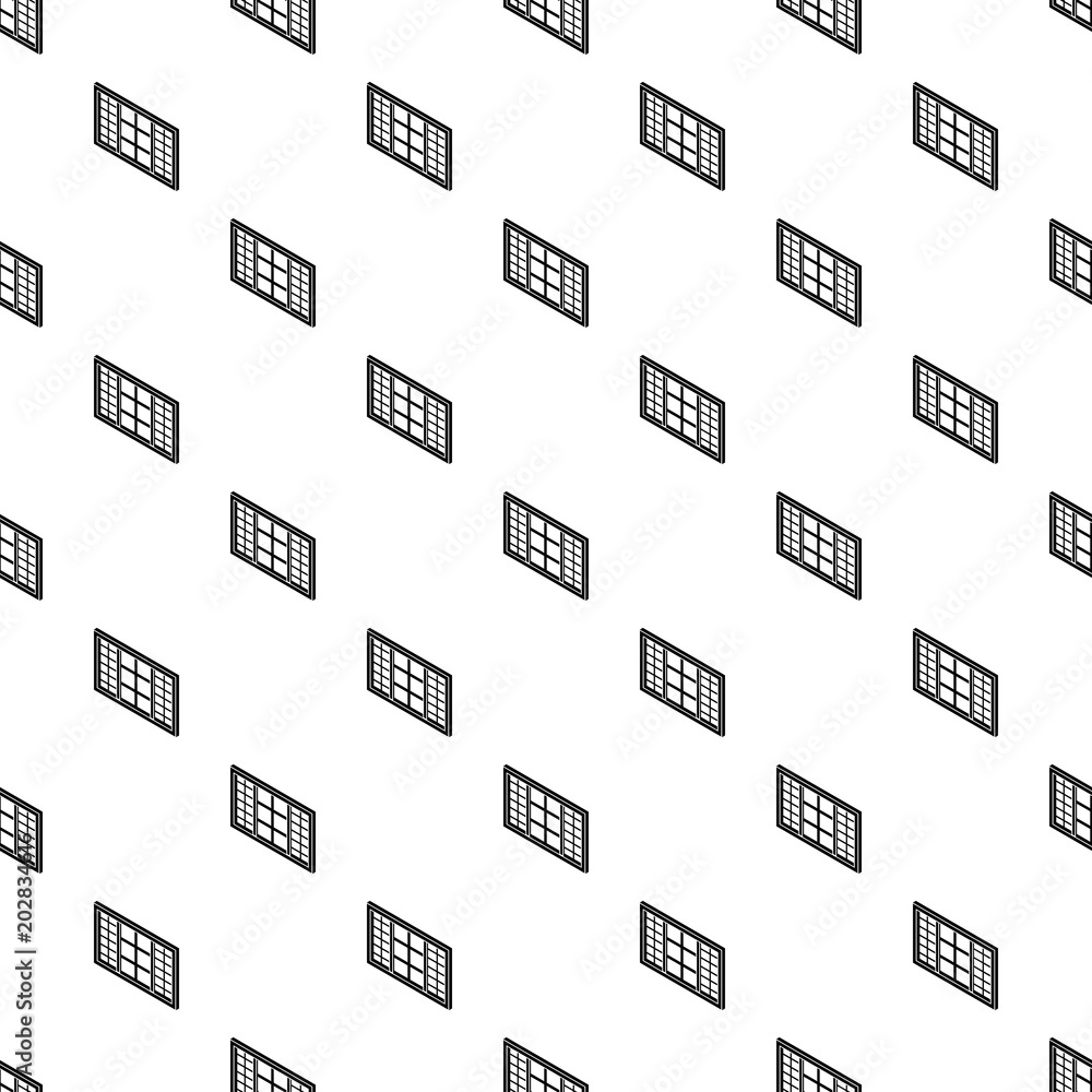 Poster wood window frame pattern vector seamless repeating for any web design
