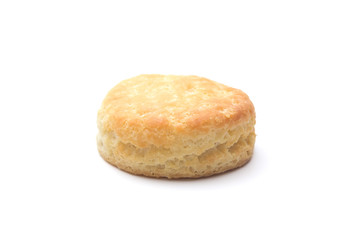 Classic White Biscuits on a White Background