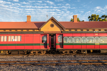 old railway carriages