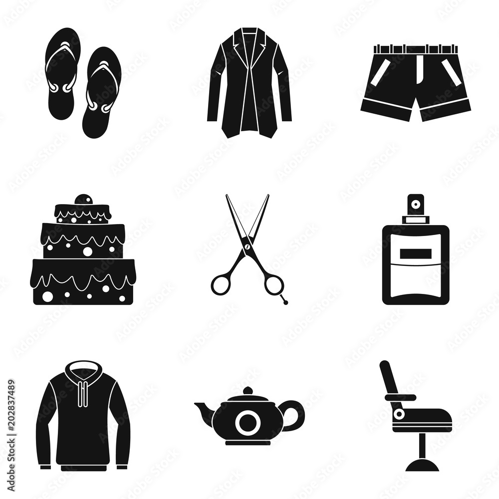Poster womankind icons set. simple set of 9 womankind vector icons for web isolated on white background