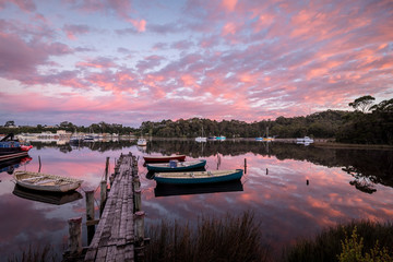 Dawn at Strahan Harbour