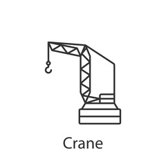 Tower crane icon icon. Simple element illustration. Tower crane icon symbol design from Construction collection set. Can be used in web and mobile