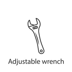 Adjustable wrench icon icon. Simple element illustration. Adjustable wrench icon symbol design from Construction collection set. Can be used in web and mobile