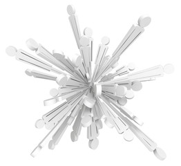 White Figure Symbols Stretch