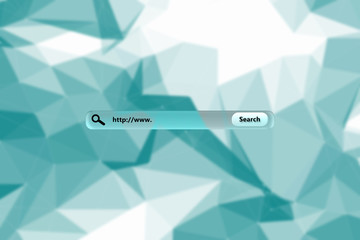 Fototapeta premium Search engine against blue abstract design