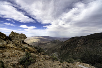Fototapeta na wymiar Desert overlook from Mt Laguna