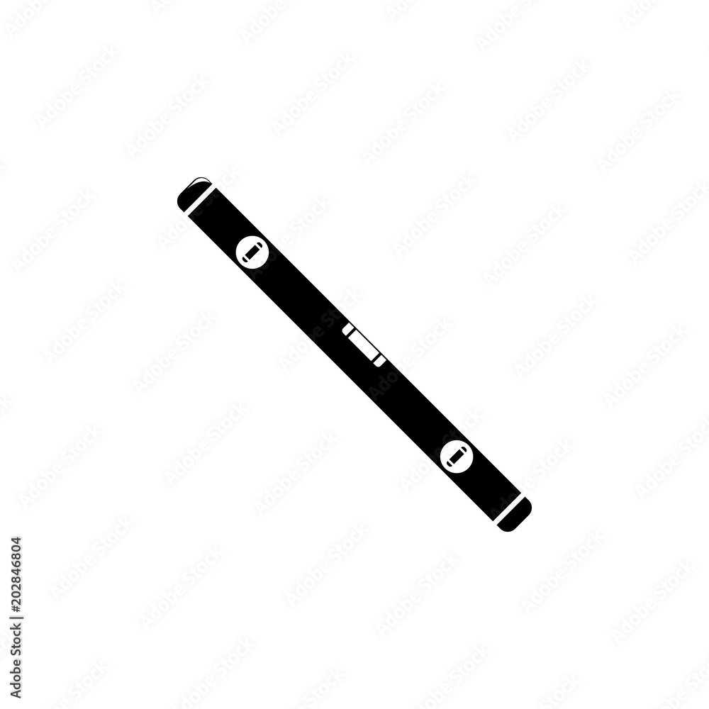 Poster building level meter icon. element of construction tools illustration. premium quality graphic desig