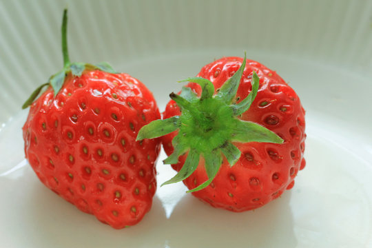 Big strawberries in a bowl