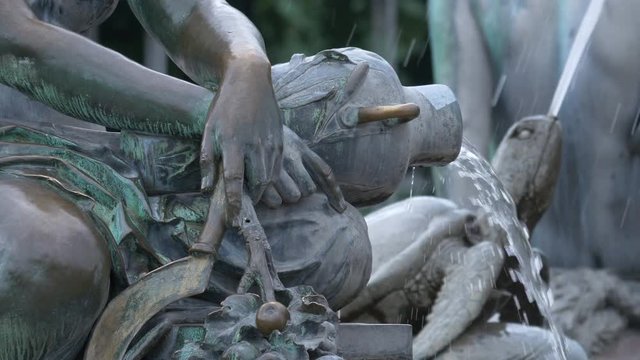 A detail of a water fountain 