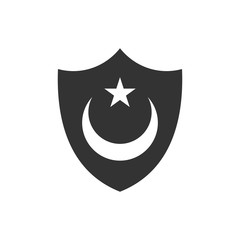 shield logo. security icon. guardian symbol. vector eps 08.
