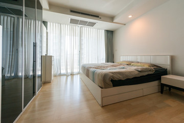 Interior of modern bedroom