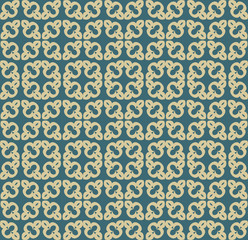 Abstract seamless ornament pattern. Vector illustration.