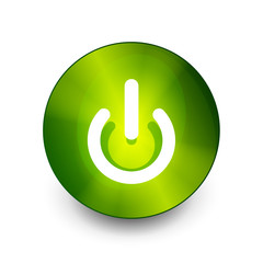 Power button icon, start symbol