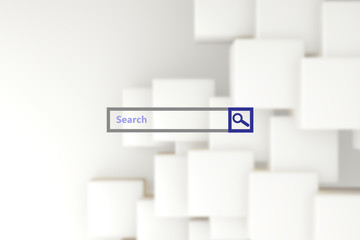 Search engine  against abstract white design