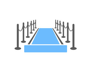 Red carpet icon ( blue version )