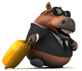 Fun horse - 3D Illustration