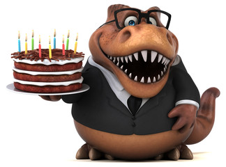 Fun Trex - 3D Illustration © Julien Tromeur