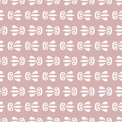 Classic seamless vector pattern. Damask orient ornament. Classic vintage purple and white background. Orient ornament for fabric, wallpaper and packaging