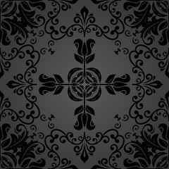 Orient vector classic pattern. Seamless abstract background with vintage elements. Orient background. dark ornament for wallpaper and packaging