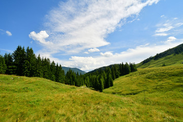 Fototapeta na wymiar Berge Hochebene Landschaft
