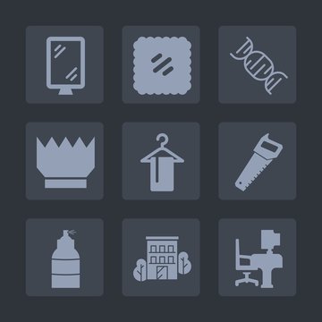 Premium set of fill icons. Such as dna, billboard, postage, traffic, house, queen, biology, postcard, saw, hang, luxury, medical, hanger, spray, paint, royal, king, mail, street, fashion, city, office