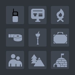 Premium set of fill icons. Such as leather, call, ecommerce, fashion, cell, igloo, alcohol, tape, fireplace, nature, campfire, white, landscape, people, drink, person, object, wine, mobile, cart, sale