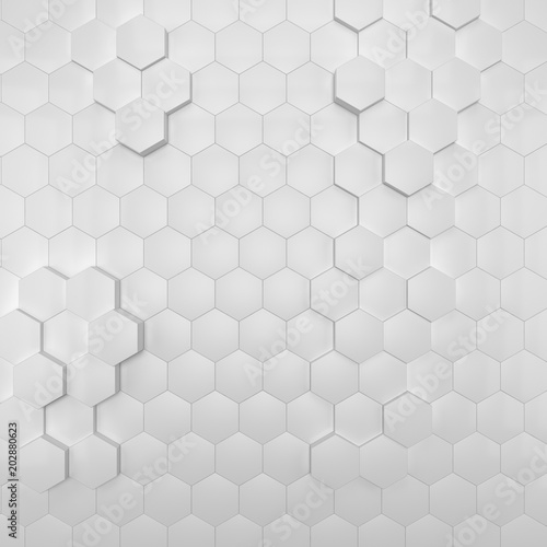 Abstract Hexagon 3d Background Texture Template Stock Photo