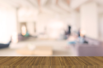 Dark Brown Wooden Table Blur Background illustration Texture 