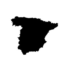 map of Spain. vector illustration
