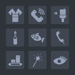 Premium set of fill icons. Such as food, wand, people, tool, beautiful, white, luggage, lab, asia, medicine, japanese, public, communication, bathroom, washroom, wc, costume, restroom, message, fish