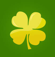 St. Patrick's day vector background with shamrock