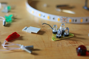LEDs and electronic components
